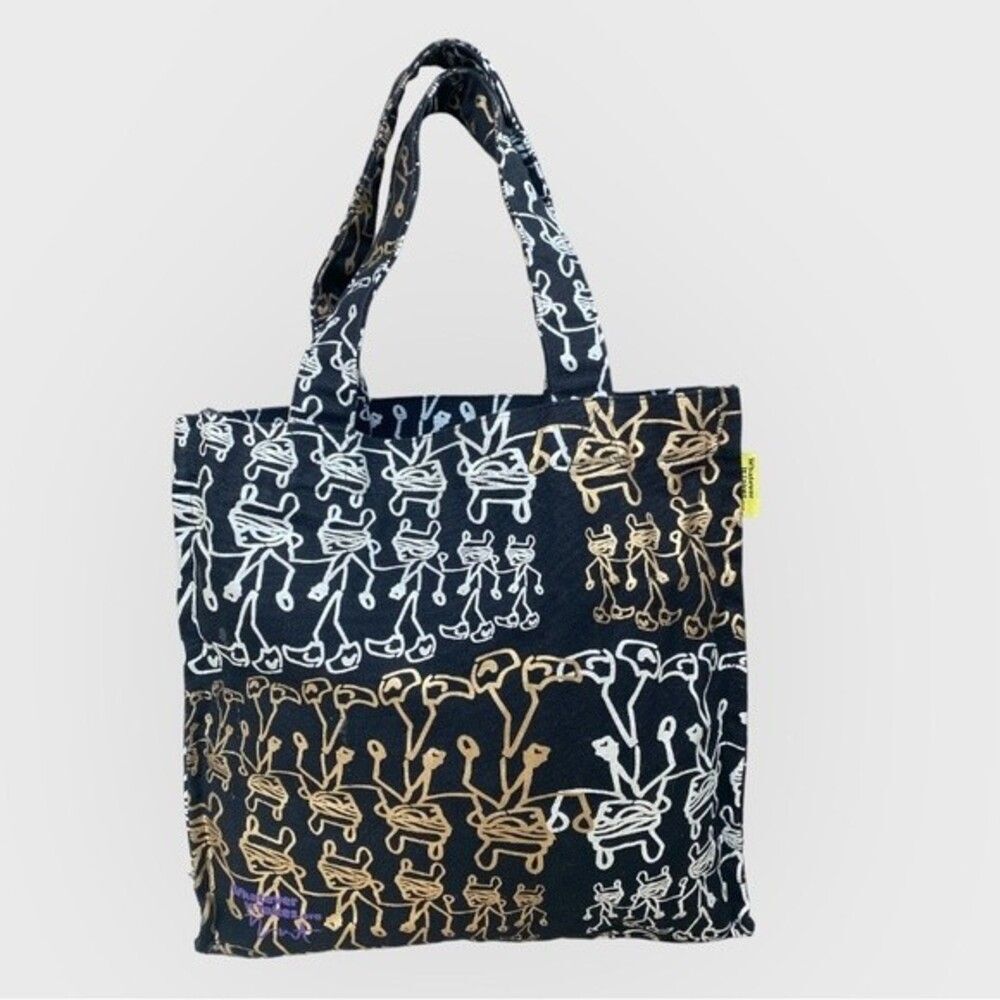 By Kanye West Whatever It Takes Canvas Bag  Large Tote Black Print Never Used